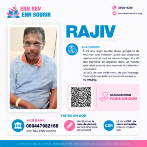 Rajiv 49 yrs, suffers from a suffers from gangrene