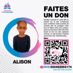 Alison, 5 ans, souffre d’appendicite chronique