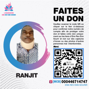 Ranjit 57 ans, a une fracture complexe de l’acétabulum droit