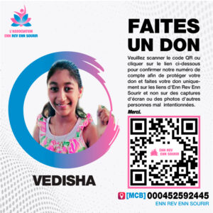 Vedisha, 13 ans, souffre d'une complications nerveuses