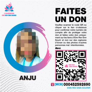 Anju Bhavna Teeluck Mukool, 36 ans, souffre d’un carcinome à cellules en anneau.