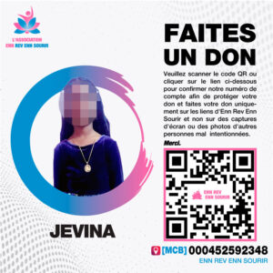 Jevina, 9 ans, devra subir une chirurgie de proctoplastie.