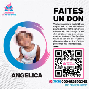 Angelica, 3 ans, souffre de constipation chronique.
