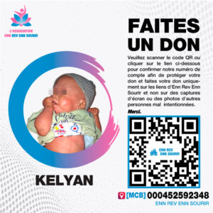 Kelyan a 7 mois, doit subir une biopsie rectale