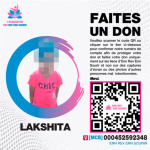 Lakshita Appadoo, 4 ans, souffre d'hématurie intermittente