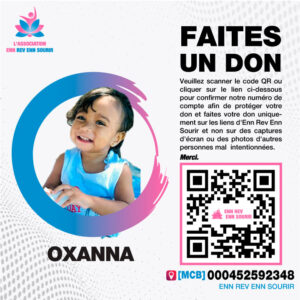 Oxanna, 3 ans, souffre de thalassémie beta à hémoglobine E.