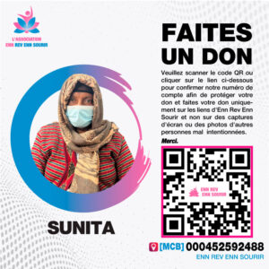 Sunita, 59 ans, souffre d'un carcinome endométrial différencié des ovaires bilatéraux.