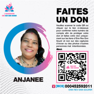 Anjanee a 63 ans. Elle souffre de diabète et a dû subir deux interventions chirurgicales pour la cataracte de son œil gauche.