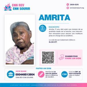 Amrita 71 years Old , need to undergo a Revision of total Prosthetic Replacement of Hip Joint .