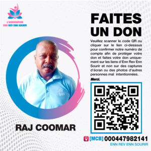 Raj Koomar, 58 ans, souffre d'angine d'effort