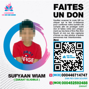 Sufyaan Wiam, 11 ans, a besoin d'une greffe de rein.