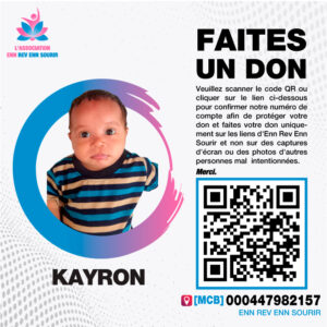 Kayron, 5 mois – Malformation cardiaque (VSD)